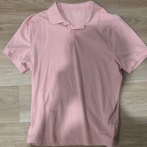 Jcrew Men's Pink Polo Shirt